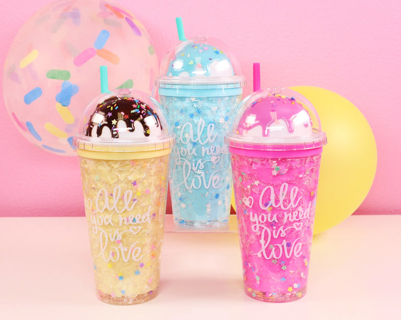 Ice Cream Sundae Tumbler - Blue Bubblegum