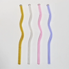 Set of 4 Artistry Wave Glass Straws