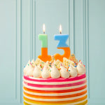 Multicolored Number Candles