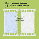 2-pack Organic Cotton Fitted Crib Sheet