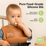 2-Pack Prep Silicone Bibs (Slate)