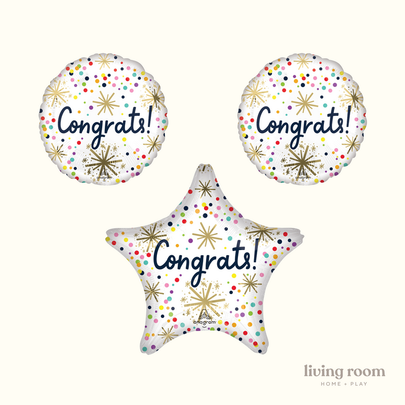 Congrats Sprinkles Balloon Bouquet