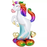 Rainbow Unicorn 55” Free-Standing Balloon