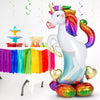 Rainbow Unicorn 55” Free-Standing Balloon