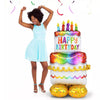 Birthday Cake Free-Standing 53” Balloon