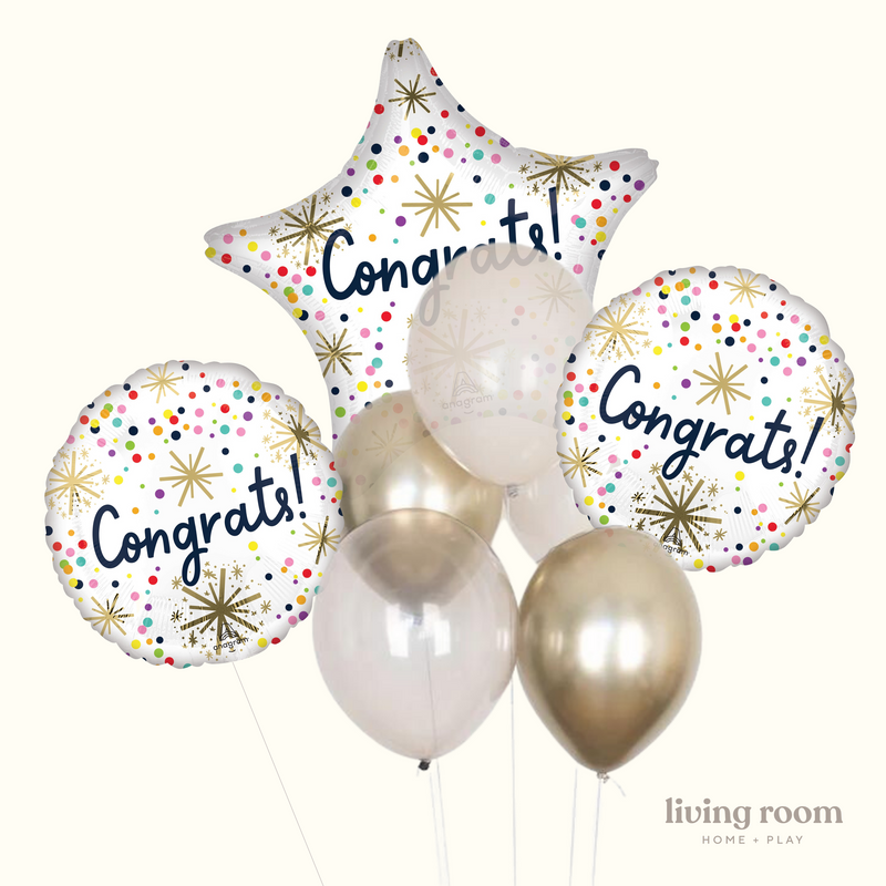 Congrats Sprinkles Balloon Bouquet