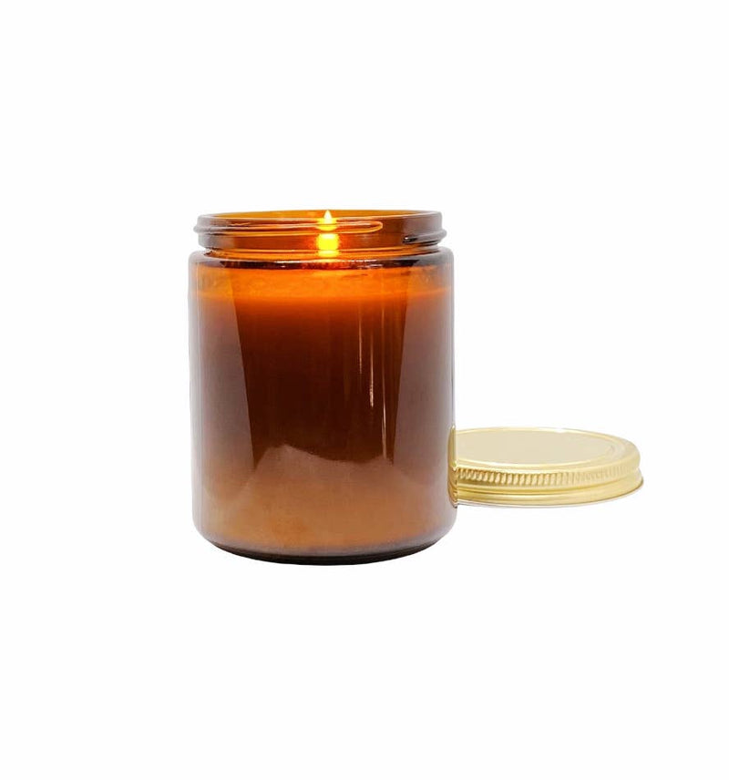 Hello Pumpkin! (seasonal) 8 oz coconut wax amber jar candle