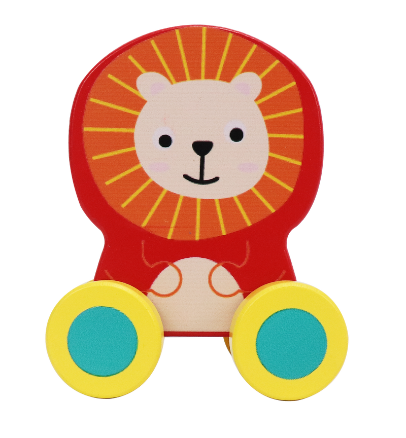 Leo & Friends Wooden Little Leo Lion Vehicle Toy