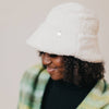 Sage Sherpa Bucket Hat: Mocha