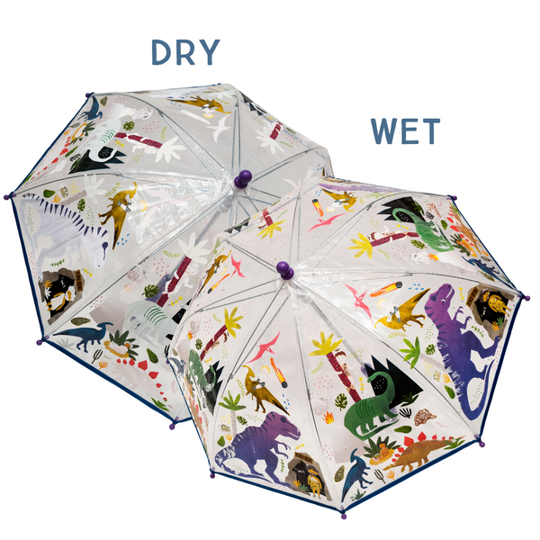 Dino Transparent - Color Changing Umbrella
