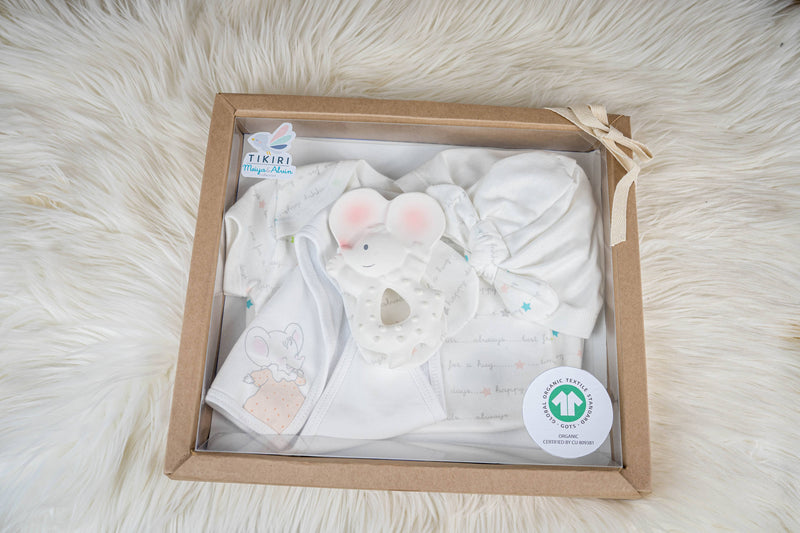 Meiya the Mouse - Newborn Baby 5 piece Gift Set