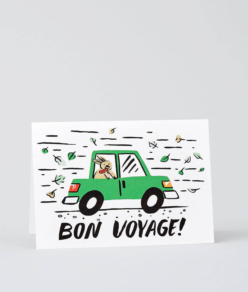 'Bon Voyage' Greetings Card