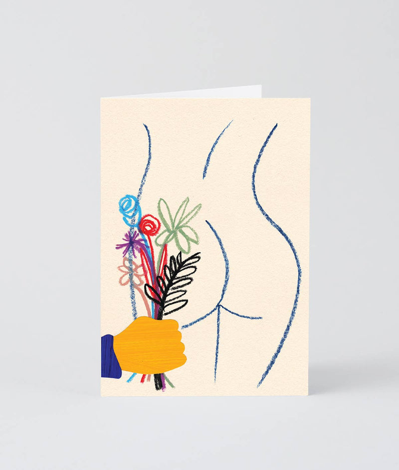 'Got Your Ass Some More Flowers’ Art Card