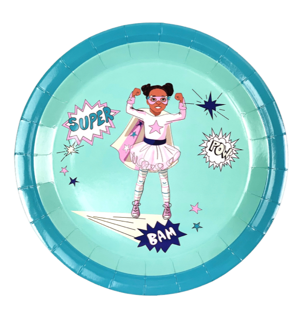 Supergirl Mint Large Plates