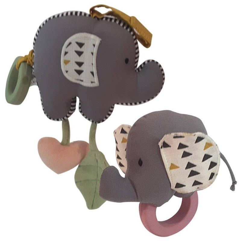 Organic Elephant Baby Vibrator Toy and Elephant Rattle