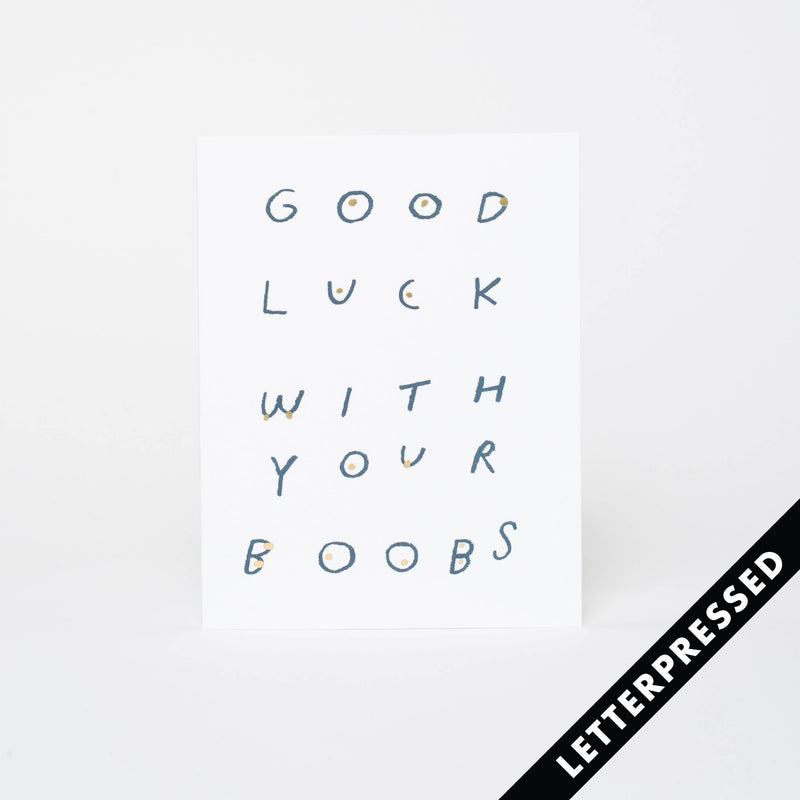 Good Luck Boobs Card