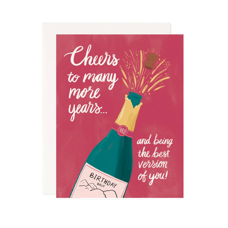 Cheers to Many More Years Greeting Card