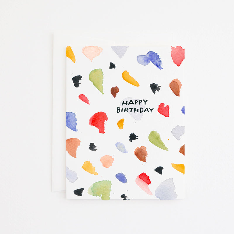 Splotch Happy Birthday Card