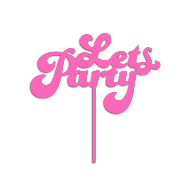 Let's Party Cake Topper