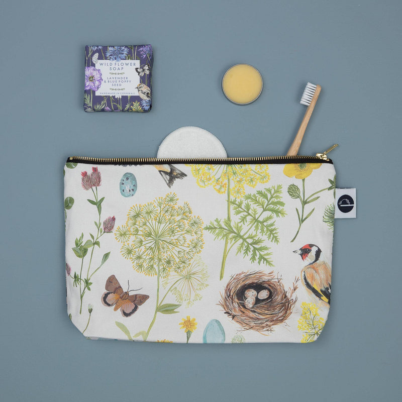 Goldfinch and Buttercup Large Wash Bag