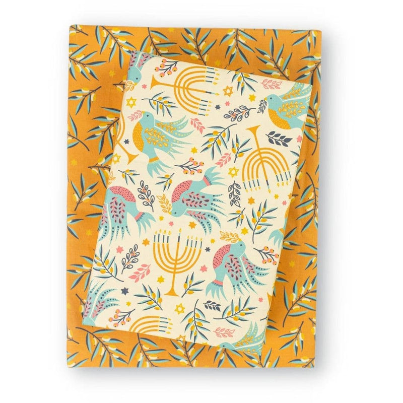 Hanukkah  Doves • Double-sided Eco Wrapping Paper • Holiday