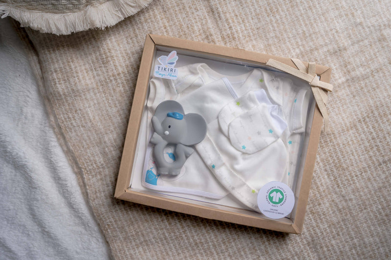 Alvin the Elephant - Newborn Baby 5 Piece Gift Set