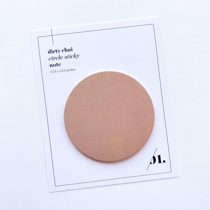 Circle Sticky Notes | Dirty Chai