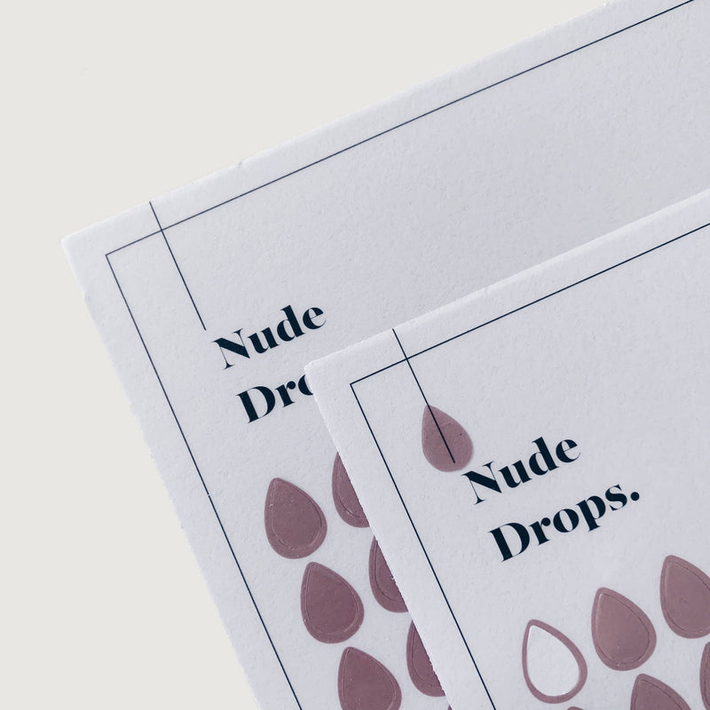 Transparent Shape Stickers | Drops | Nude