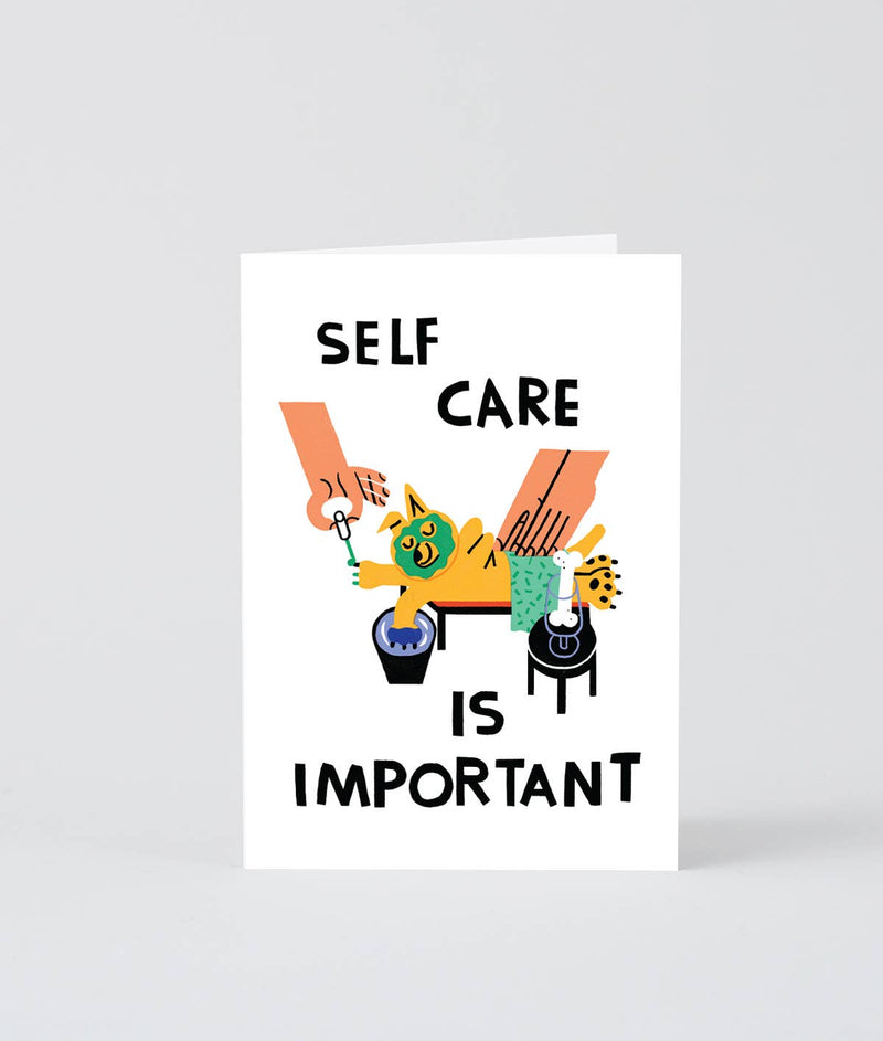 'Self Care' Greetings Card