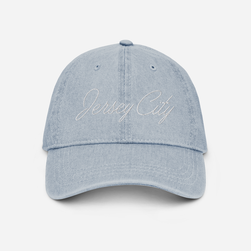 Jersey City Embroidered Denim Hat