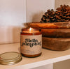 Hello Pumpkin! (seasonal) 8 oz coconut wax amber jar candle