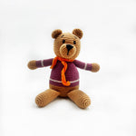 Teddy Bear Rattle: Soft Purple