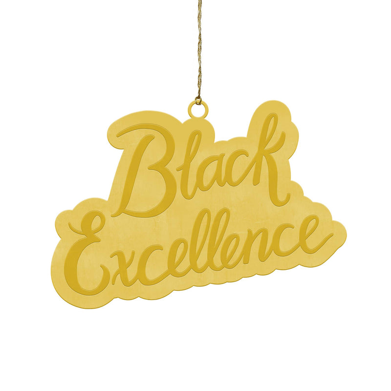 “Black Excellence” Brass Ornament