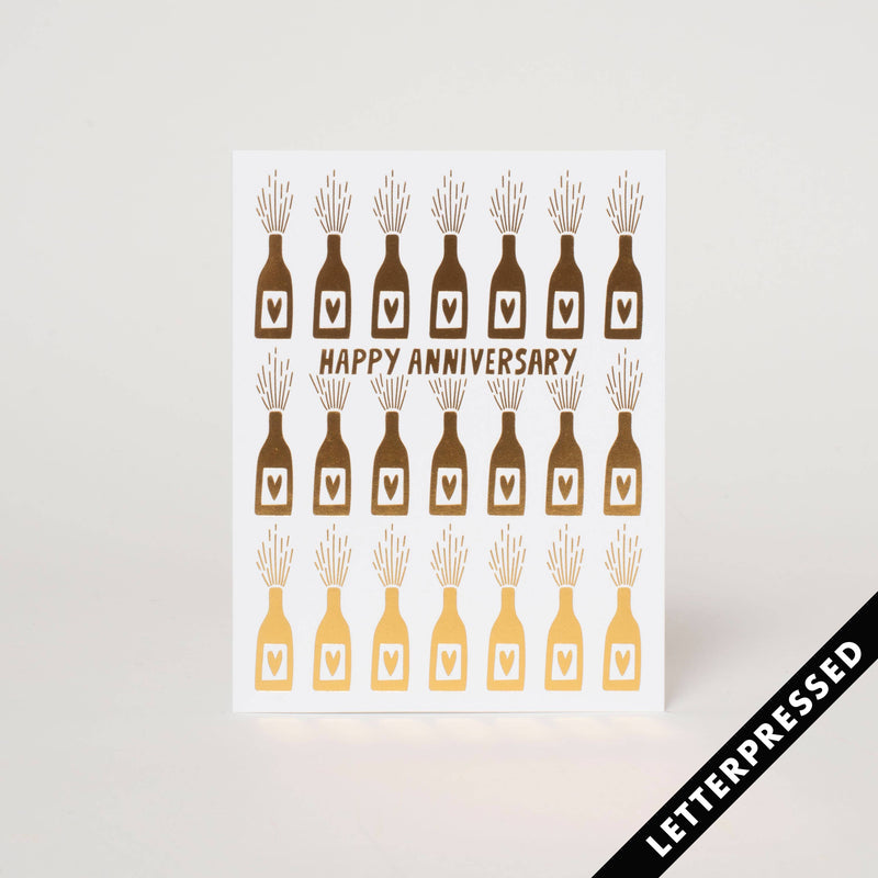 Happy Anniversary Bottles Card