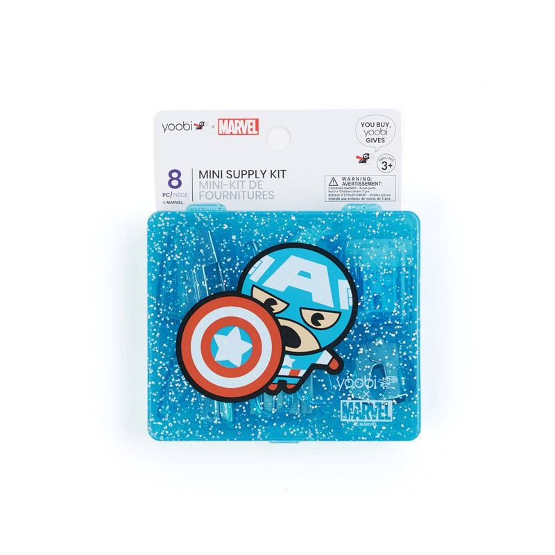 Yoobi Mini Supply Kit Marvel Kawaii Captain America