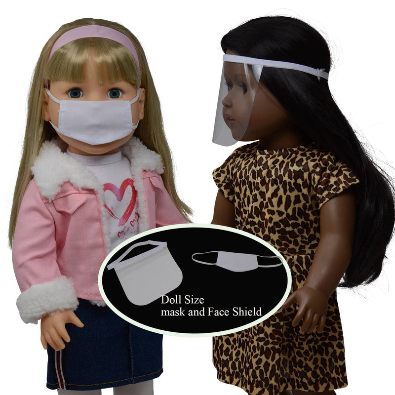 Doll Toy Face Mask & Face Shield Set