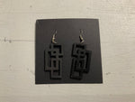 Entwined Rectangles earrings